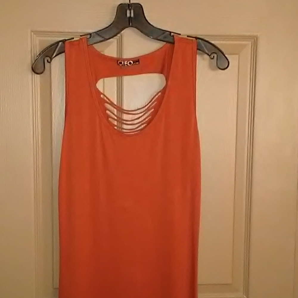 Cleo apparel Orange Maxi dresss